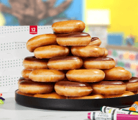 stacked doughnuts for back to school